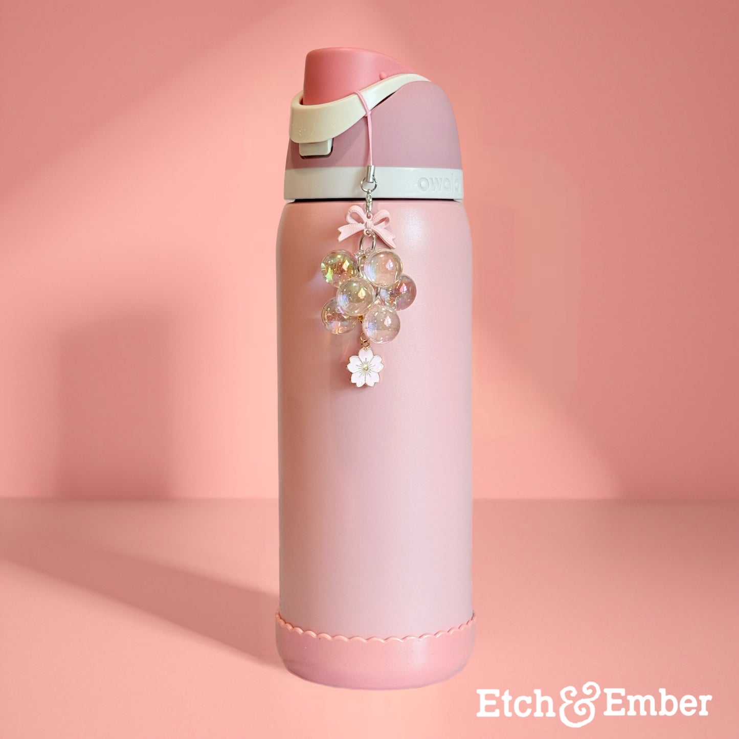 Mini Light Pink Bauble Charm - Tumbler Handle Charm