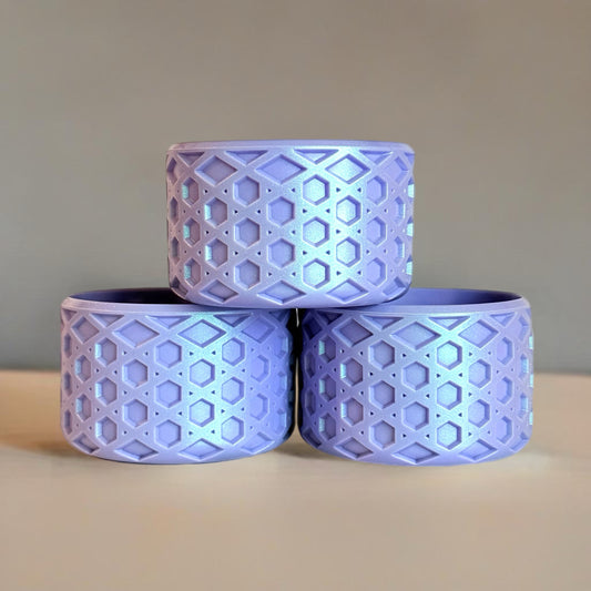 Comforting Purple Waffle Tumbler Boot -Fall fits 20-40oz