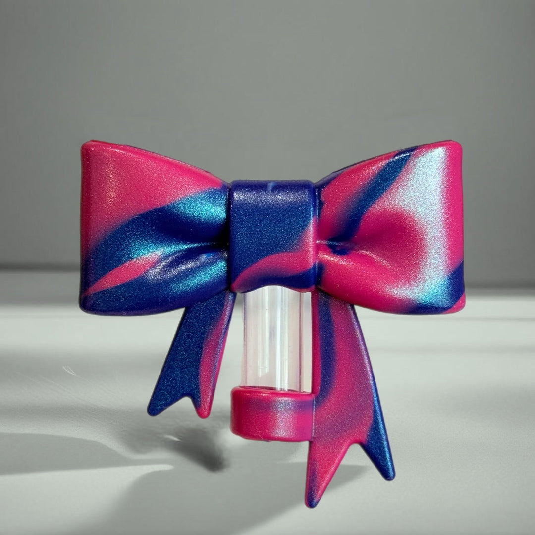 Berry Truffle 3D Bow Straw Topper