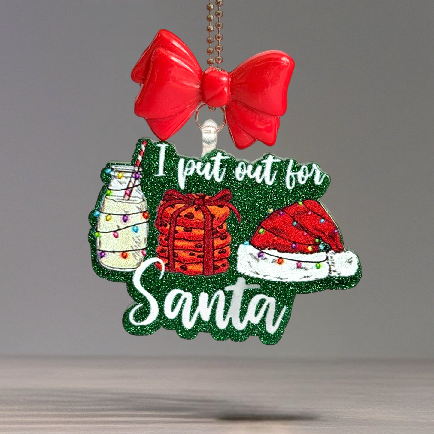 I put out for Santa Charm - Tumbler Handle Charm