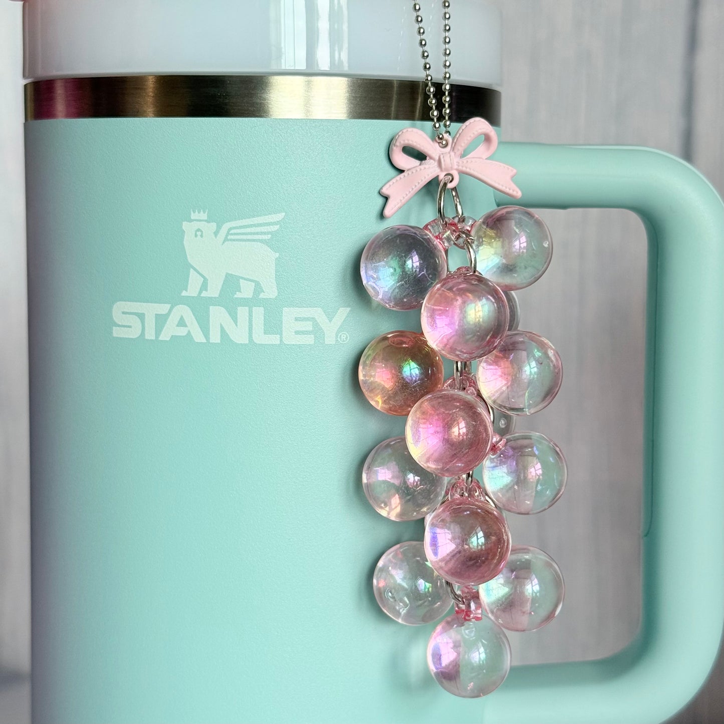 Light Pink Bauble Charm - Tumbler Handle Charm