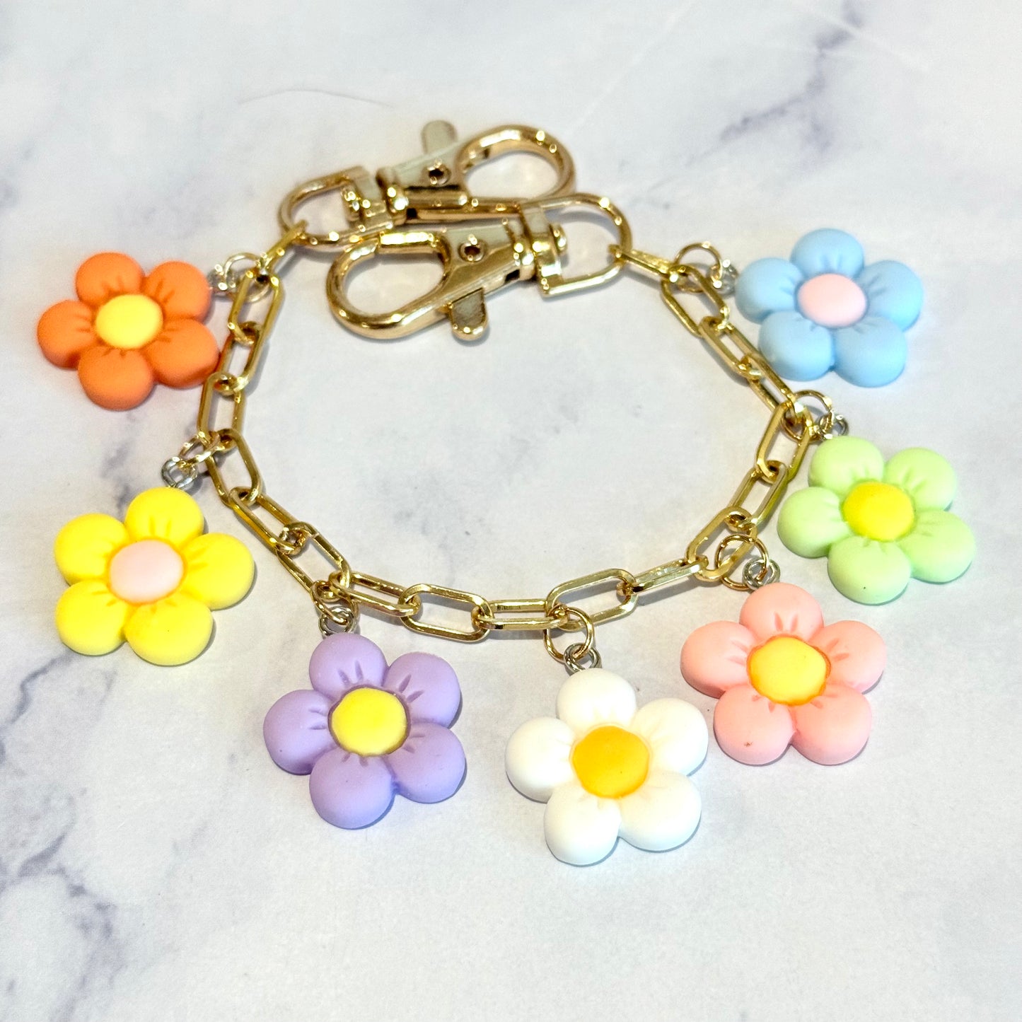 Spring Daisy Deluxe Tumbler Charm Necklace
