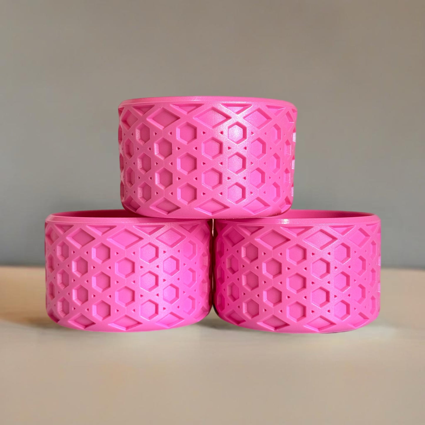 Popcicle Pink Waffle Tumbler Boot -Fall fits 20-40oz