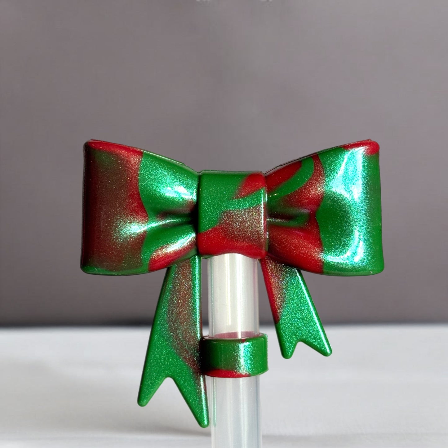 Poison Apple 3D Bow Straw Topper