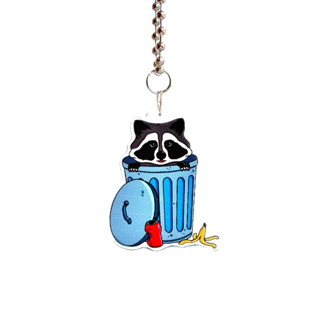 TRASH PANDA Raccoon Charm - Tumbler Handle Charm