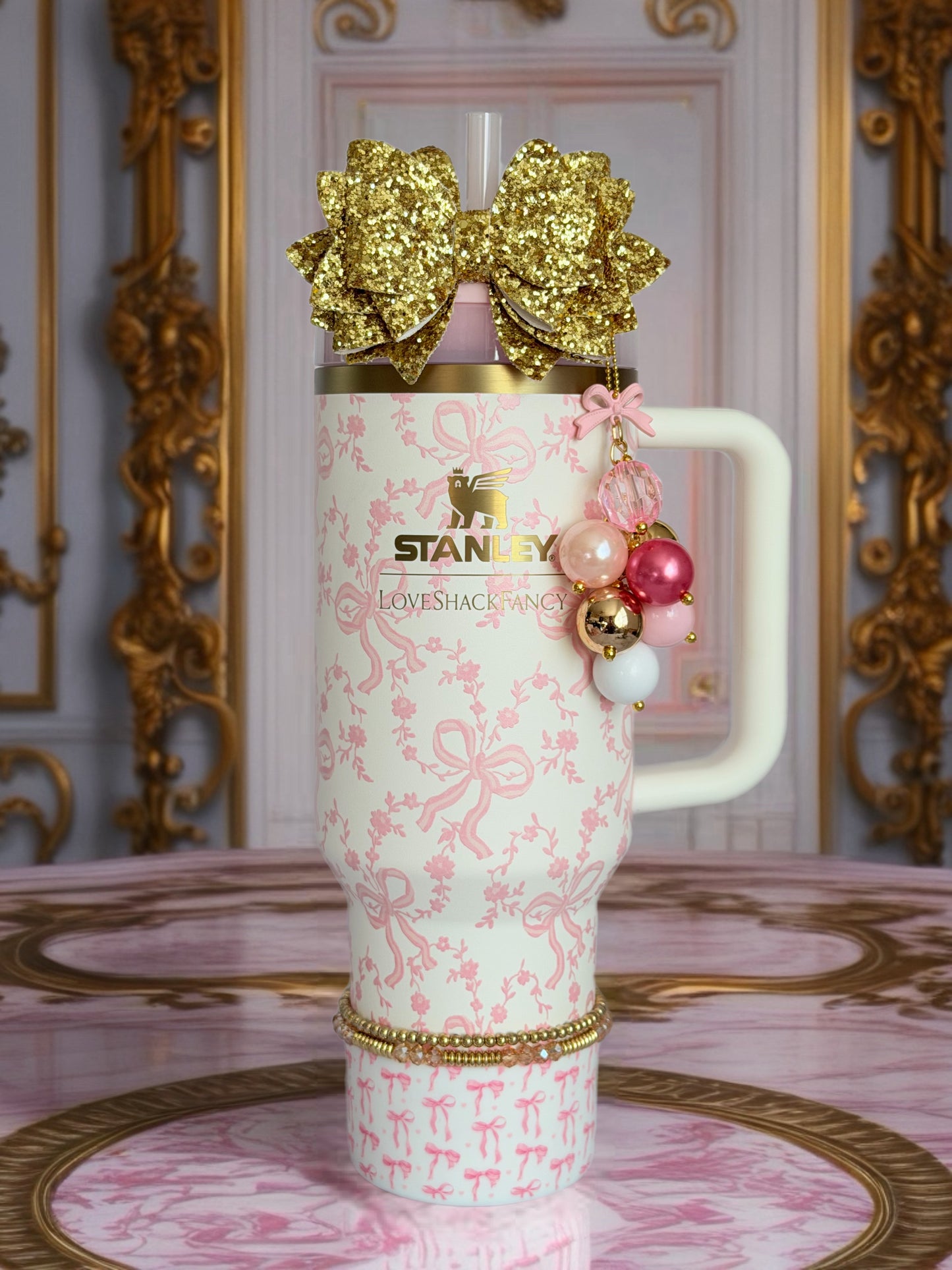 Pink Baby Bow Tumbler Boot