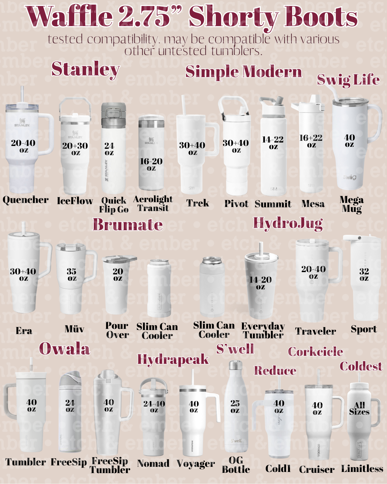 Rose Gold Metallic 2.75" Shorty Waffle Boot