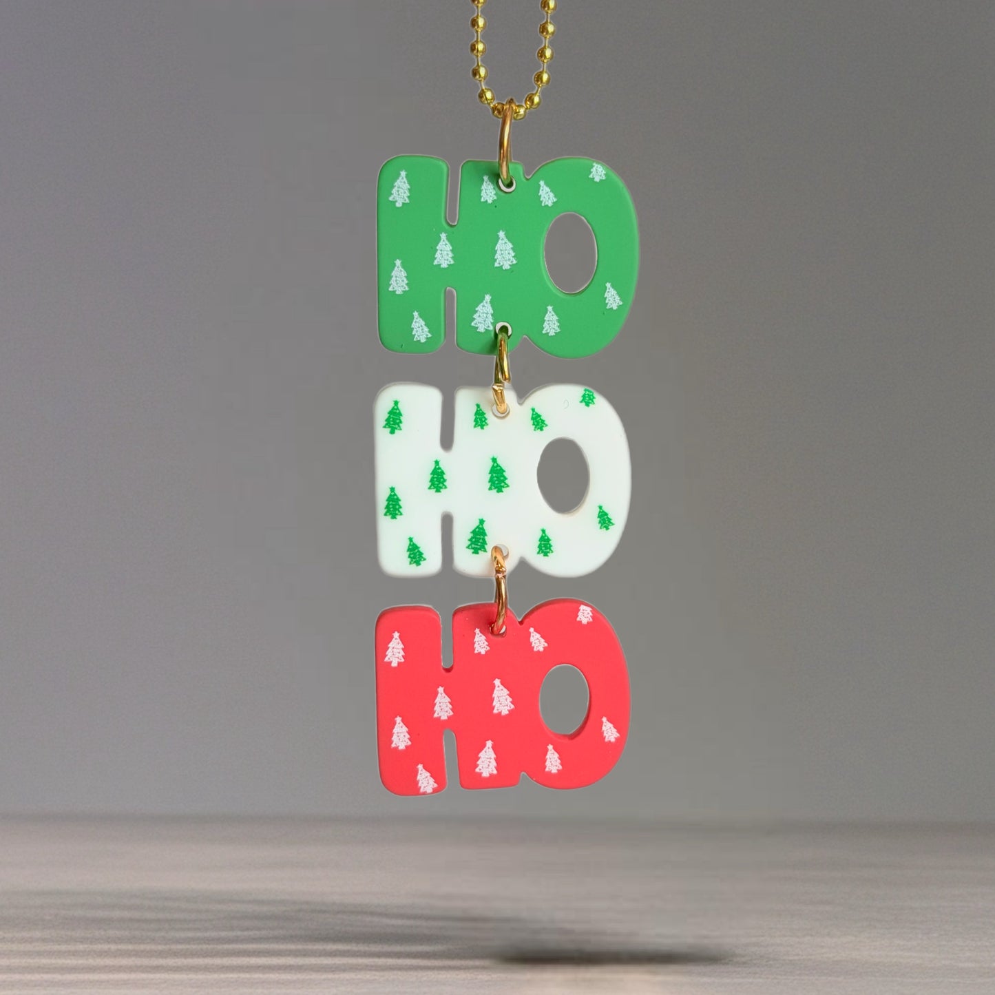 HO HO HO Charm - Tumbler Handle Charm
