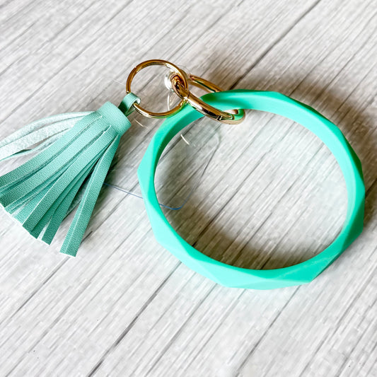 Phone Bracelet Keychain with Tether Tab - TEAL