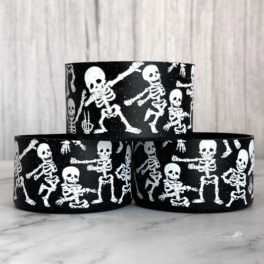 Dancing Skeletons Tumbler Boot -fits 20-40oz New!