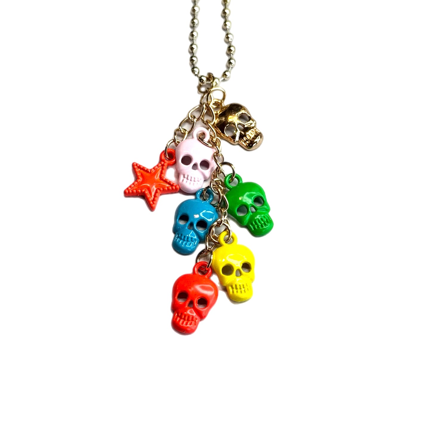 Colorful Skulls Charm - Tumbler Handle Charm