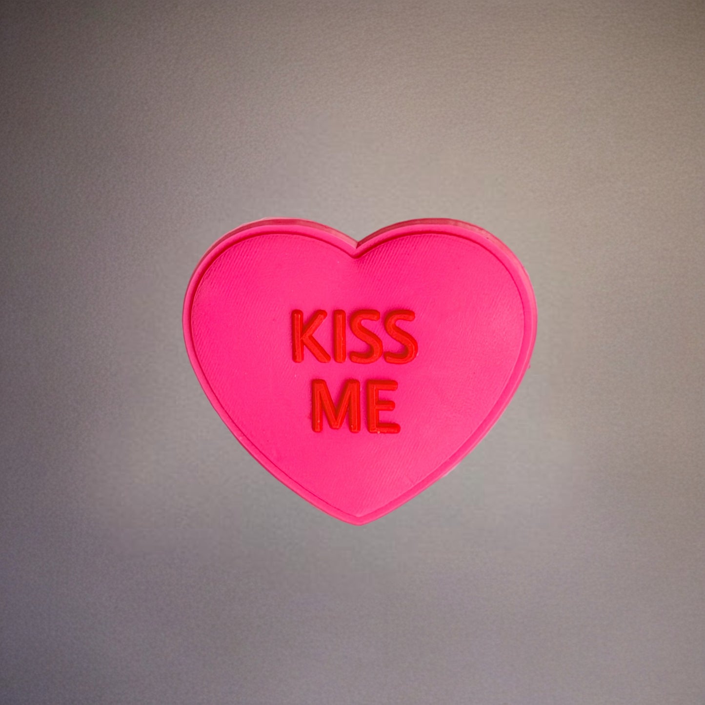 Kiss Me Conversation Heart Silicone Tumbler Magnet