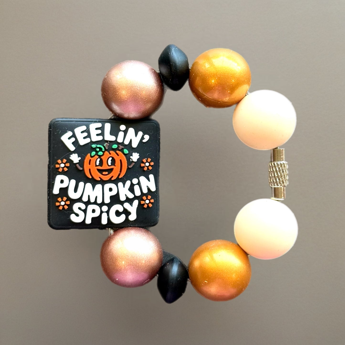 Feeling Pumpkin Spicy Charm - Tumbler Handle Charm