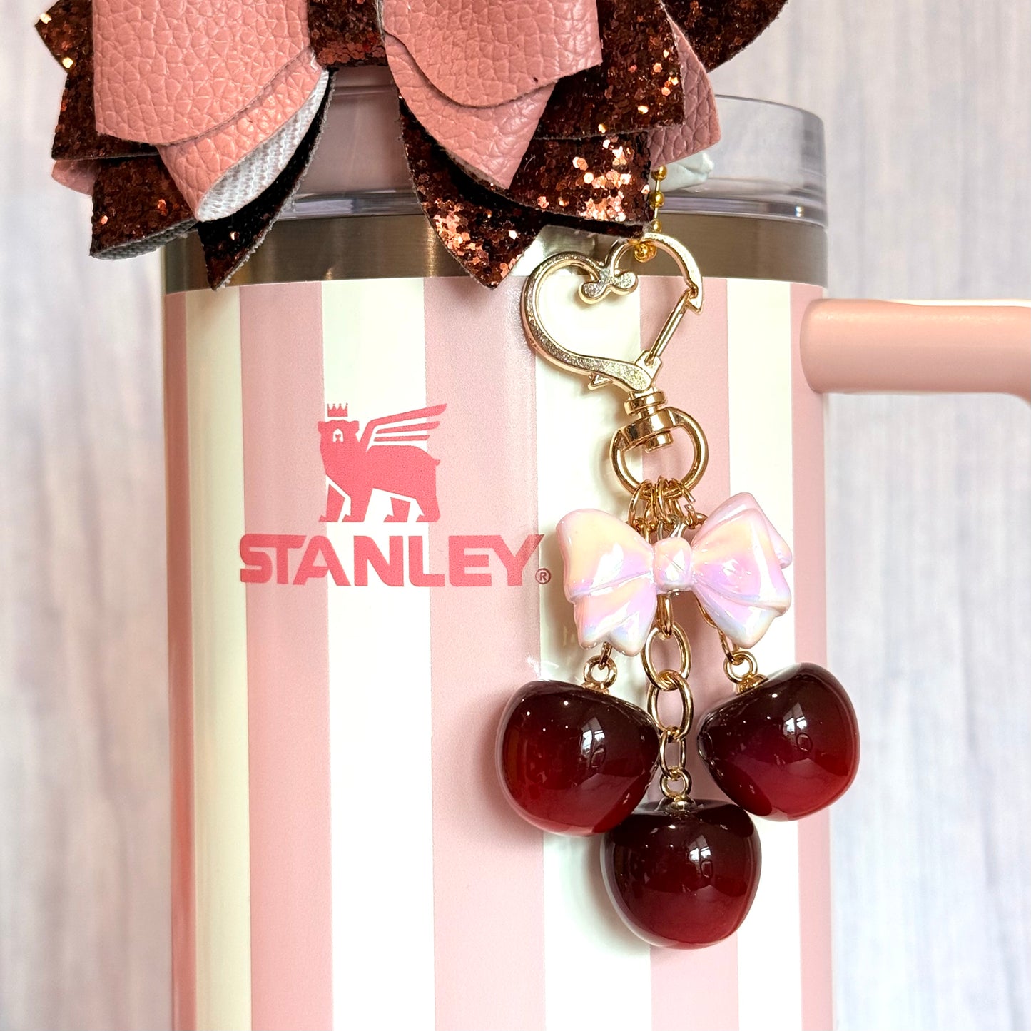 Deluxe Cherry Charm - Tumbler Handle Charm