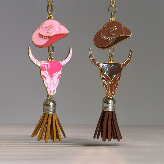 Bronc & Bull Charms - Tumbler Handle Charm