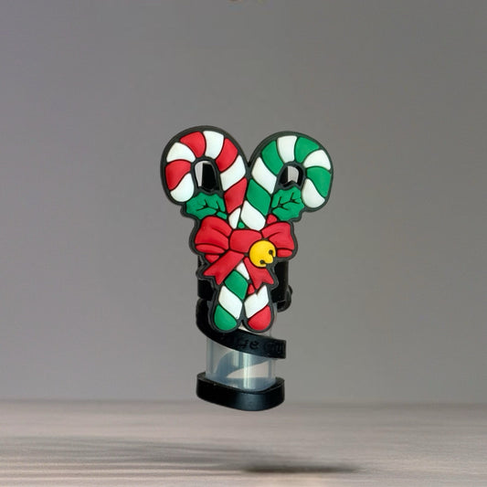Candy Cane Straw Topper