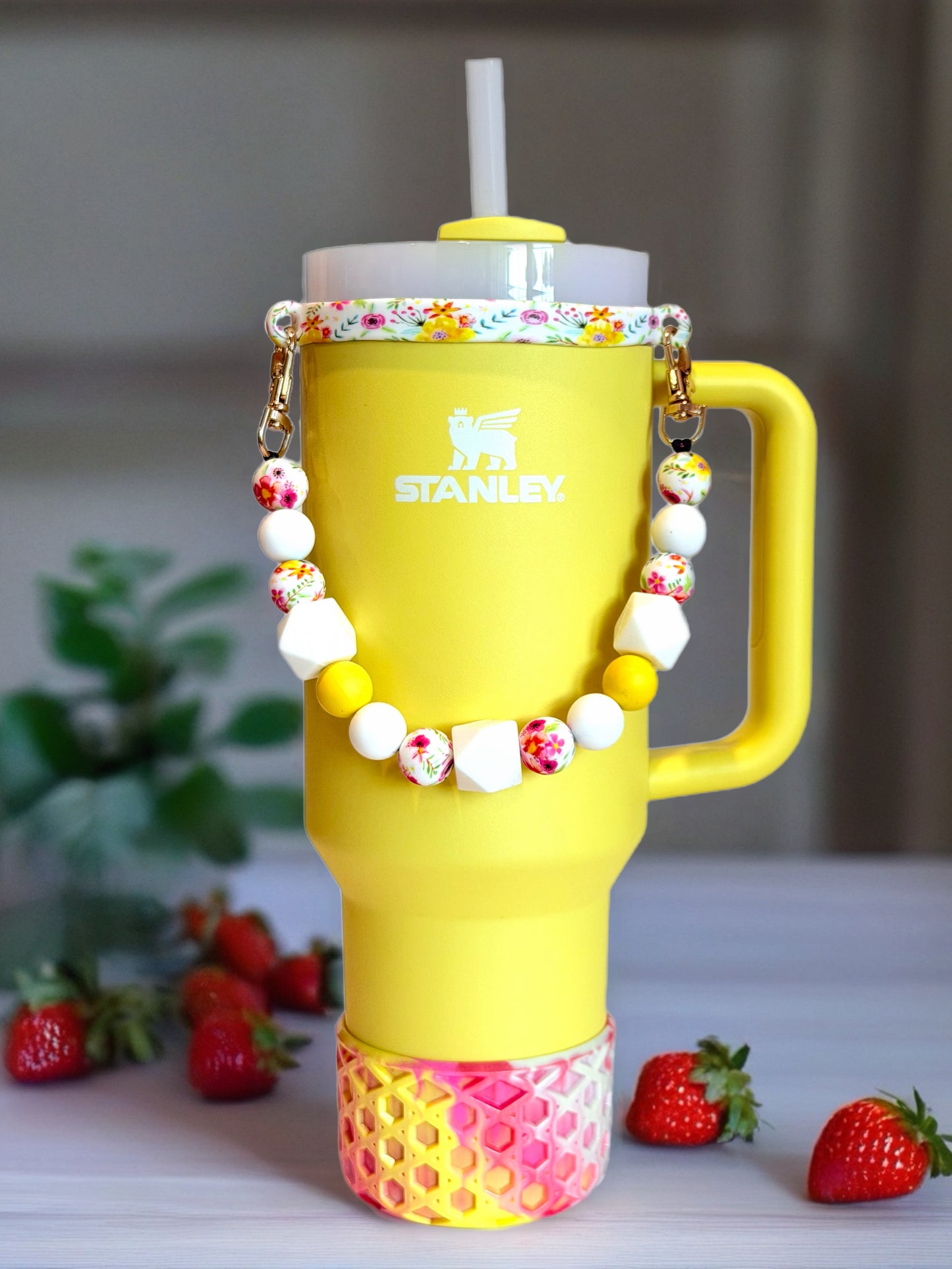 Summer Floral Charm Necklace Collar