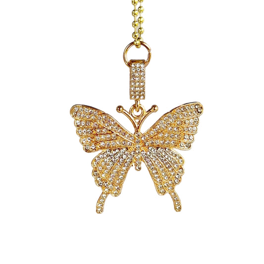 BLING BUTTERFLY Charm - Tumbler Handle Charm