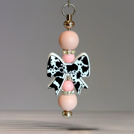 Coquette Cow Bar Charm - Tumbler Handle Charm