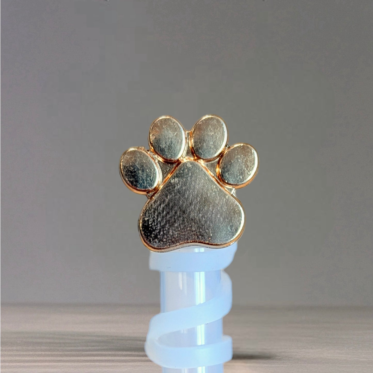 Gold Paw Straw Topper