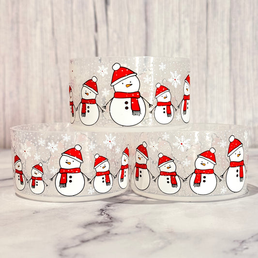 Clear Snowmen Tumbler Boot