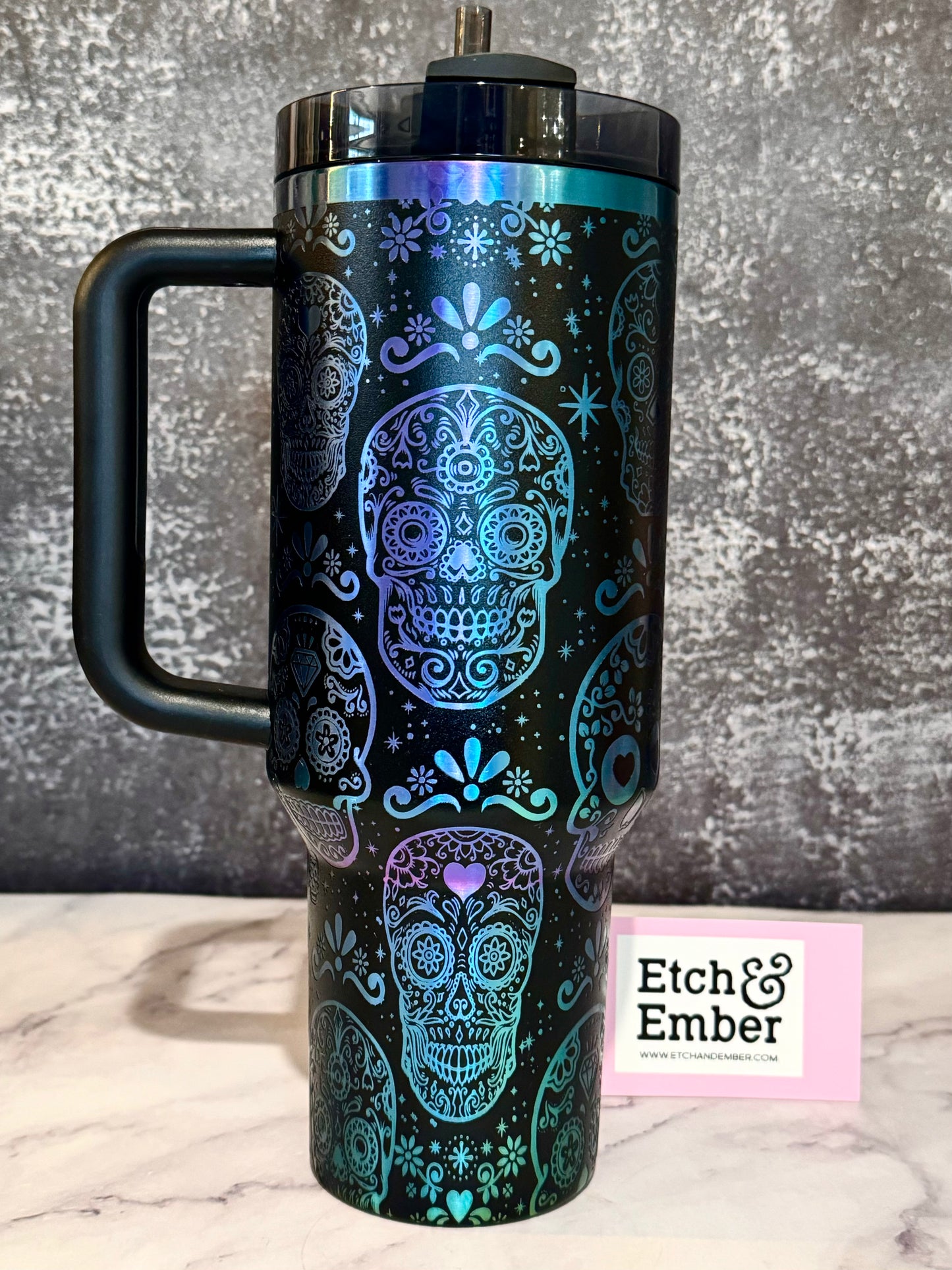 Black Chroma- engraved Tumbler