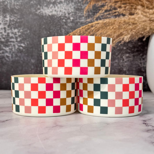 COLOR CHECKERS Tumbler Boot -Fall fits 20-40oz New!