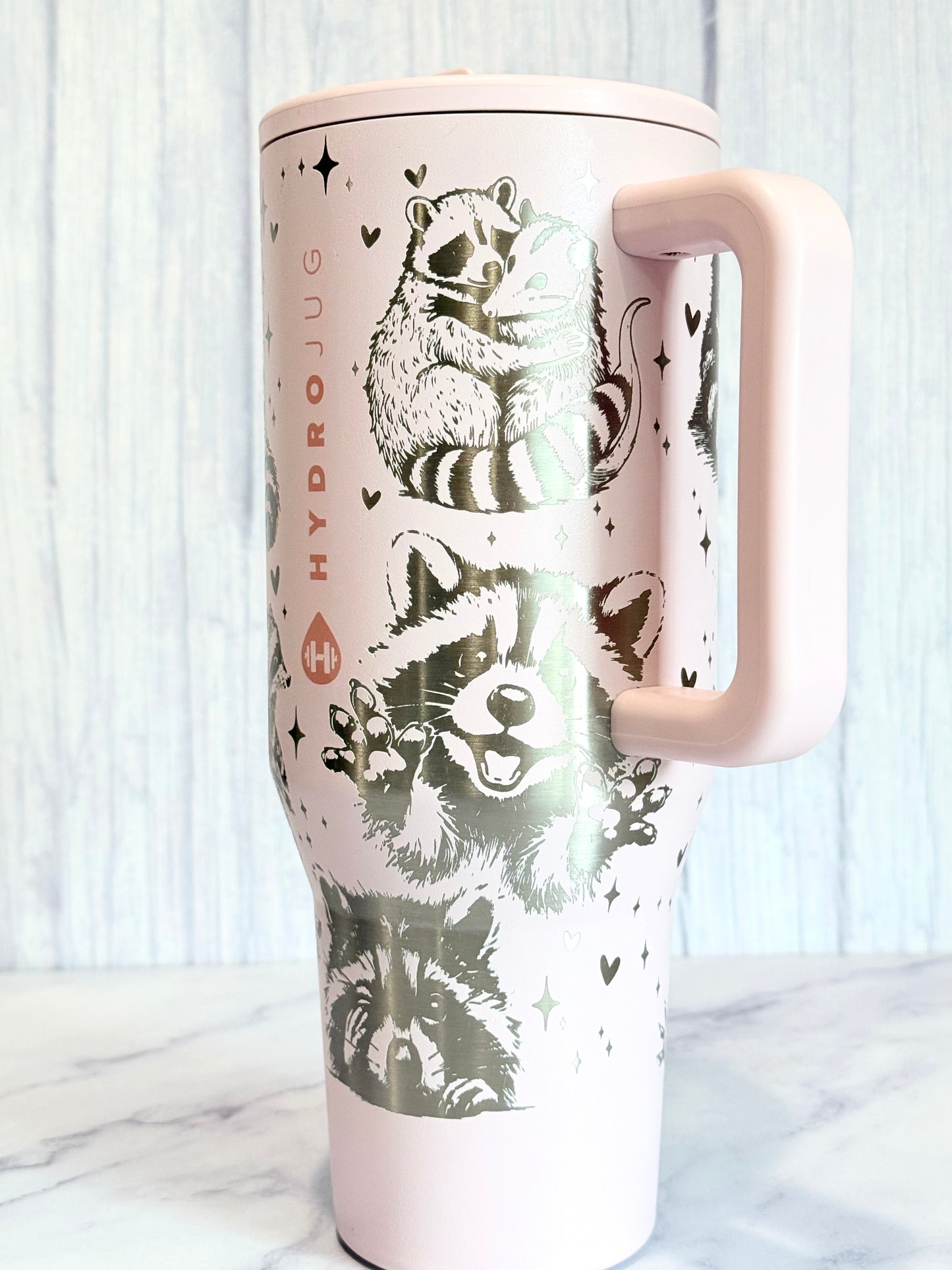 Pink Sand Custom Engraved Hydrojug 40 oz - In My Feral Era