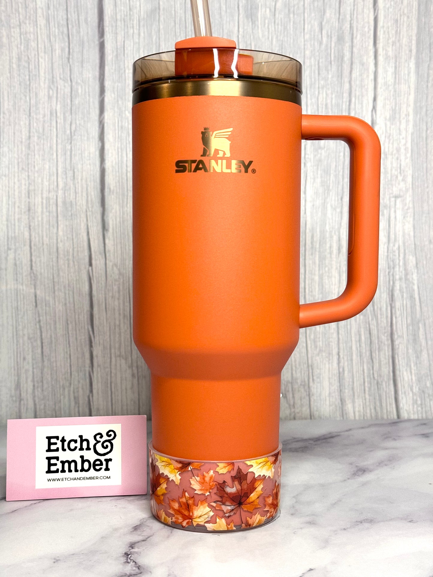 CLEAR FALL LEAVES Tumbler Boot