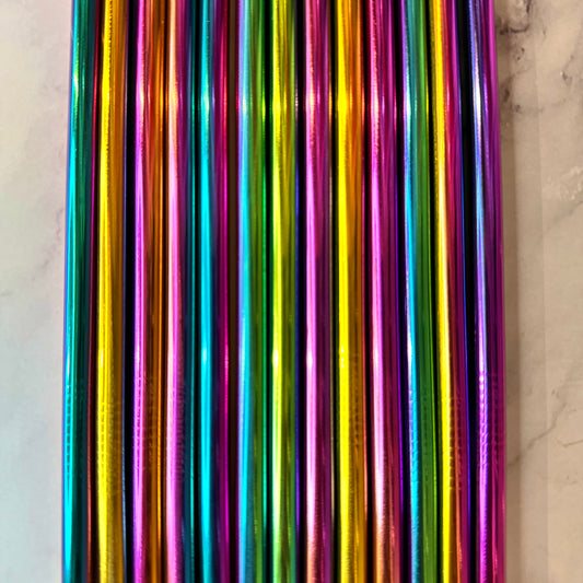 Chroma Straw Set - 40oz stainless steel tumbler straws- Set of 2