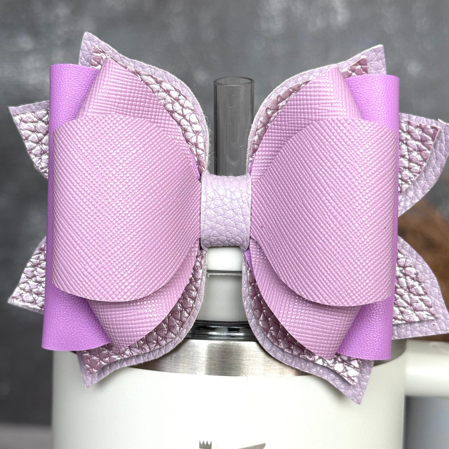 Lavender Tumbler Bow