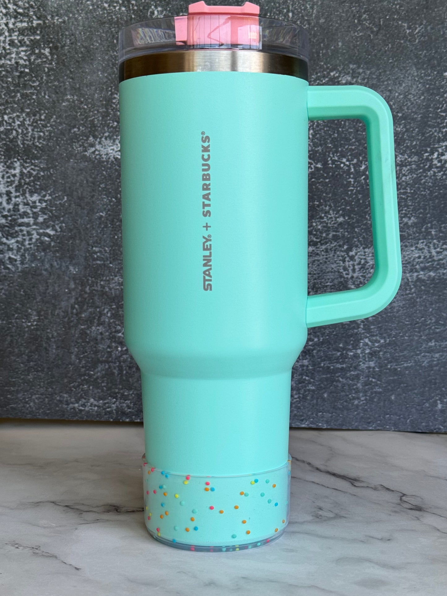 CLEAR CONFETTI Tumbler Boot -fits 20-40oz