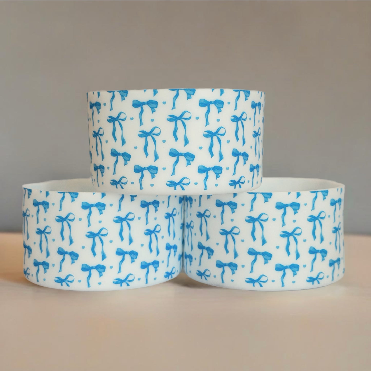 Blue Baby Bow Tumbler Boot