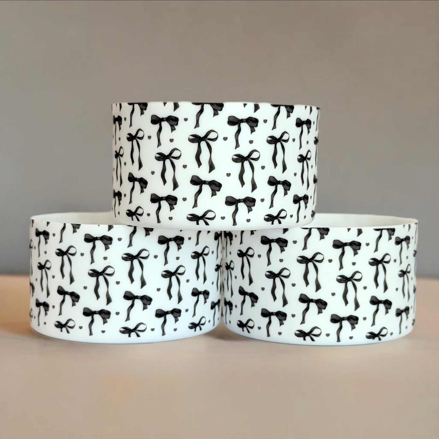 Black Baby Bow Tumbler Boot