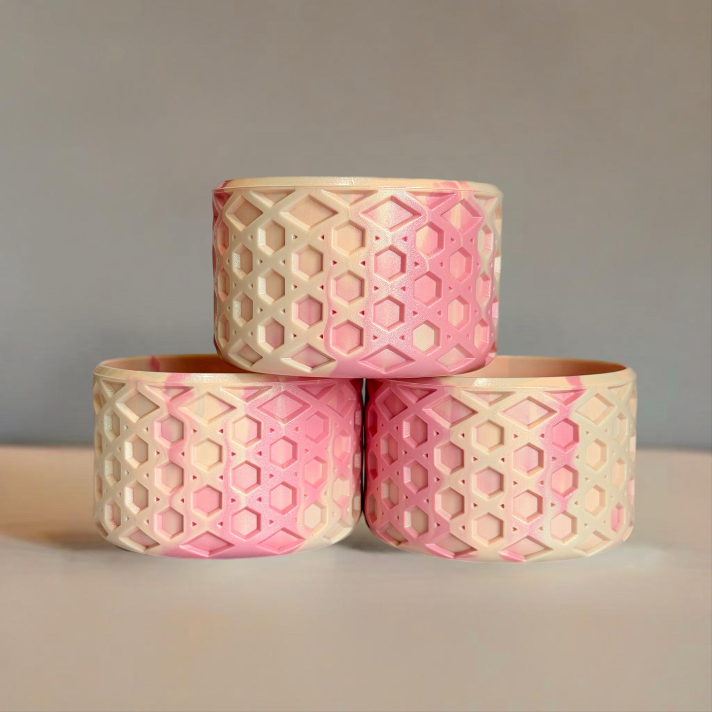 Pink Mesa Sunset Waffle Tumbler Boot - fits 20-40oz