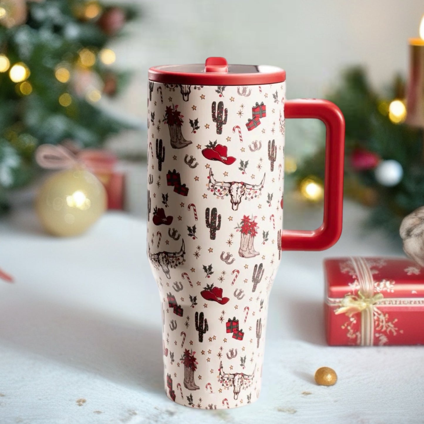 HydroJug Traveler- Cowboy Christmas 32oz