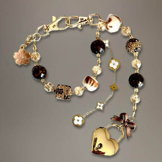 Leopard Luxe Deluxe Tumbler Charm Necklace