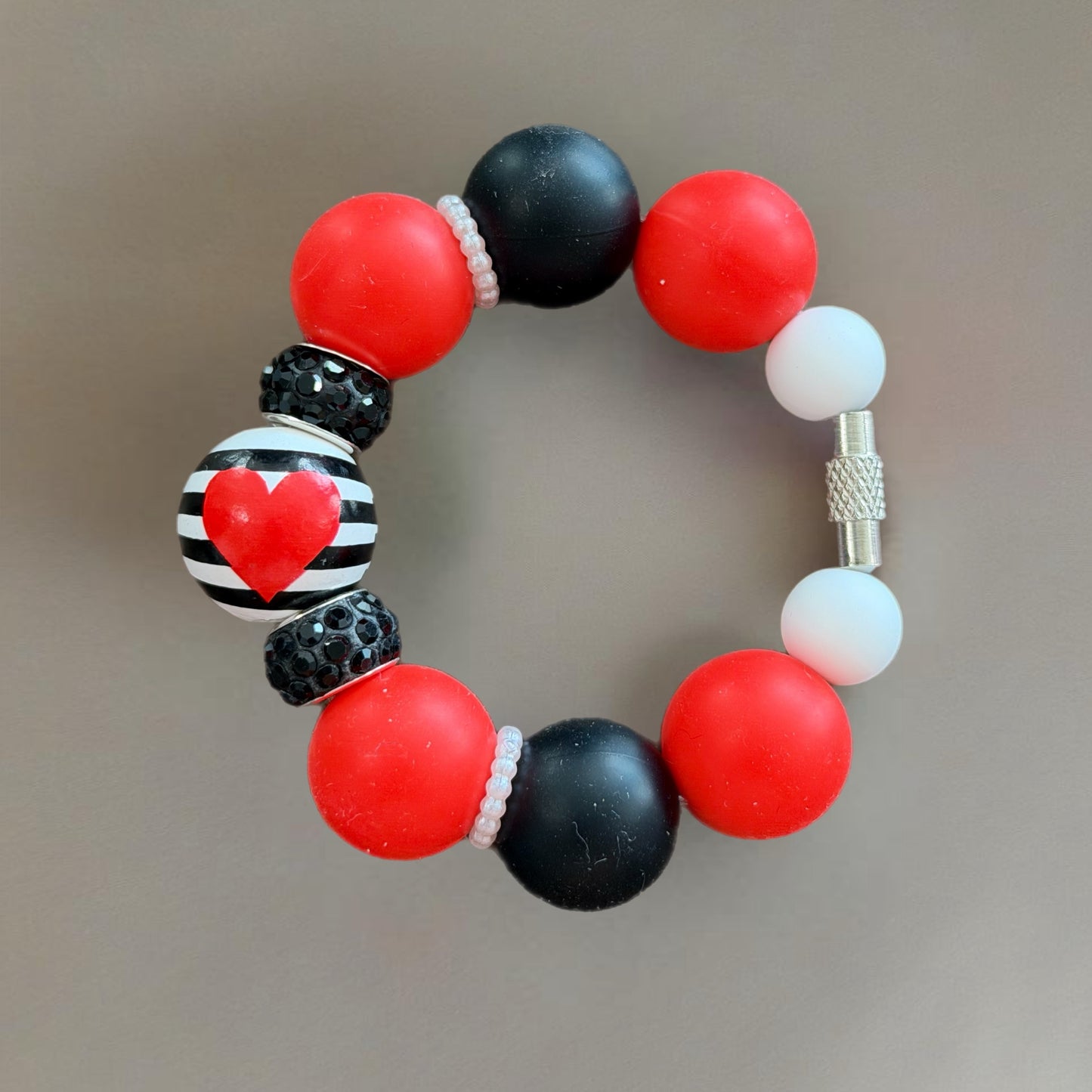 Rebel Heart Handle Bracelet - Tumbler Handle Charm