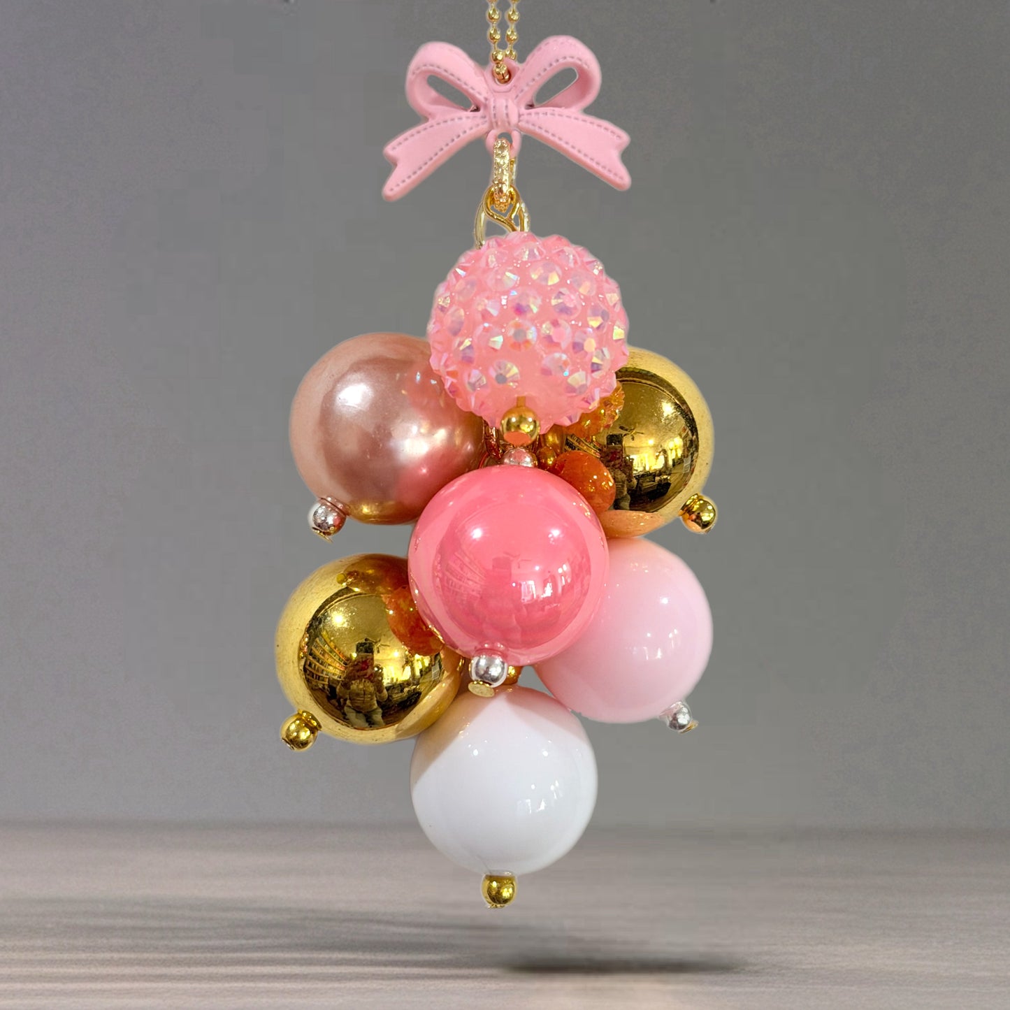 Pink Parade Mini Bauble Charm - Tumbler Handle Charm