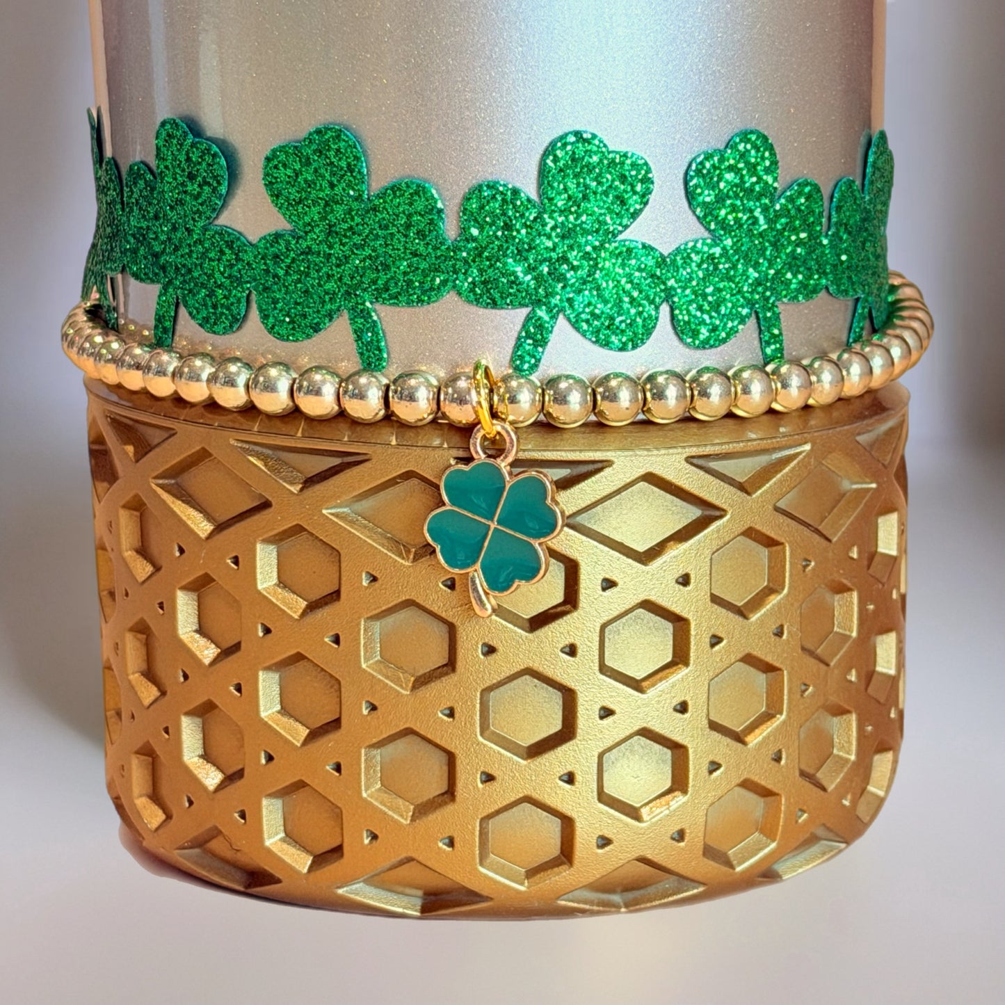 Lucky Clovers Tumbler Bracelet