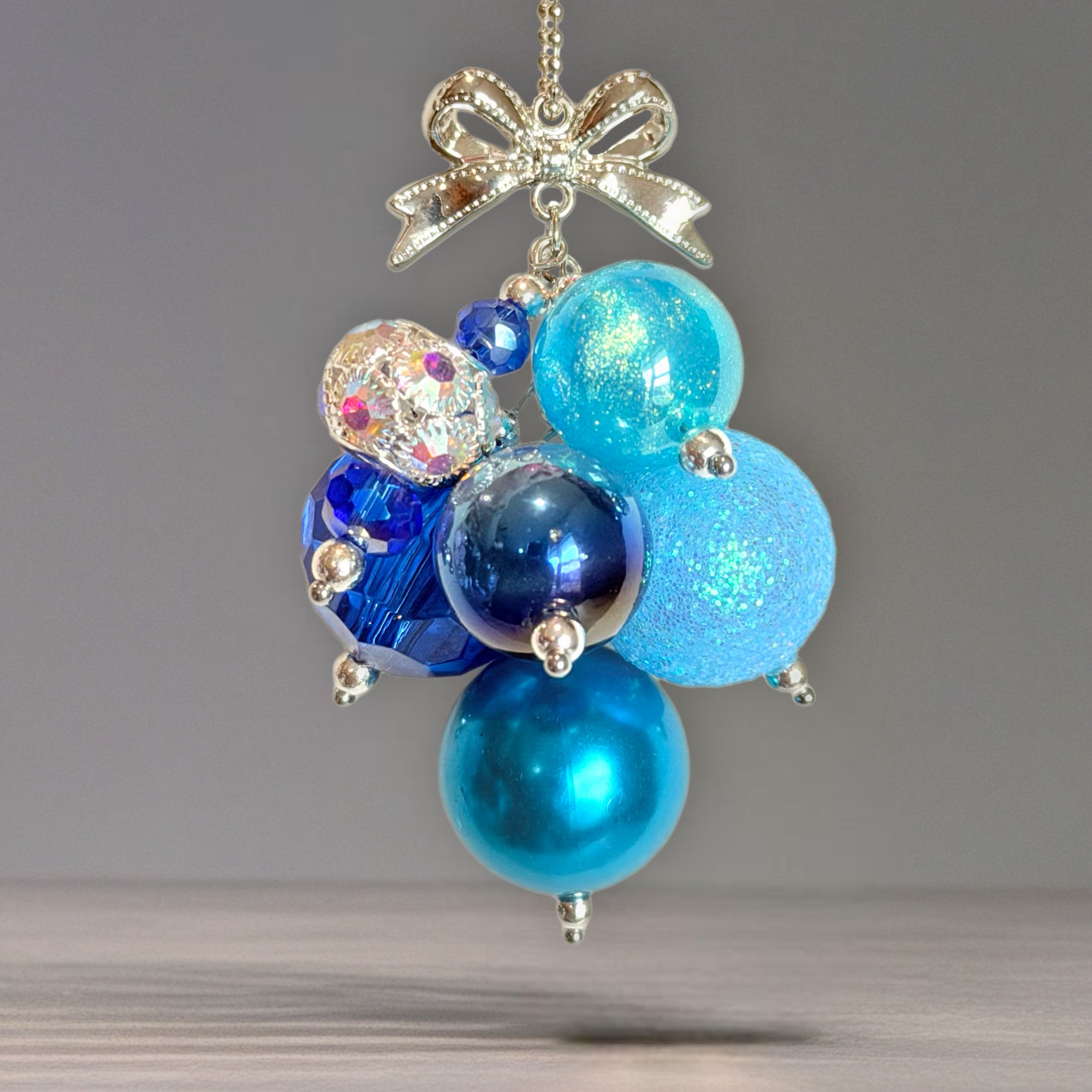Sea Glass Aura Mini Bauble Charm - Tumbler Handle Charm – Etch and