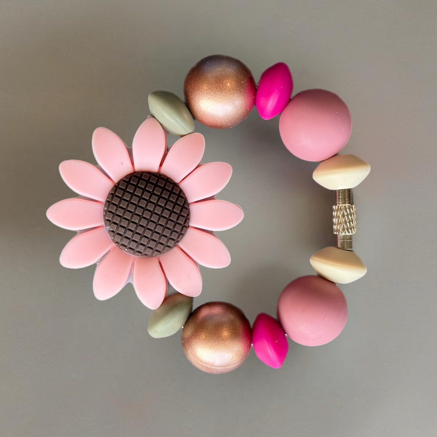 Wildflower Focal Handle Bracelet - Tumbler Handle Charm