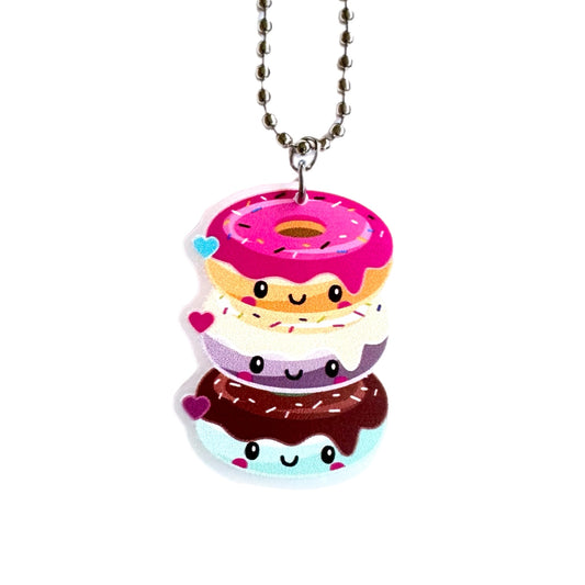 Stacked Donut Charm - Tumbler Handle Charm