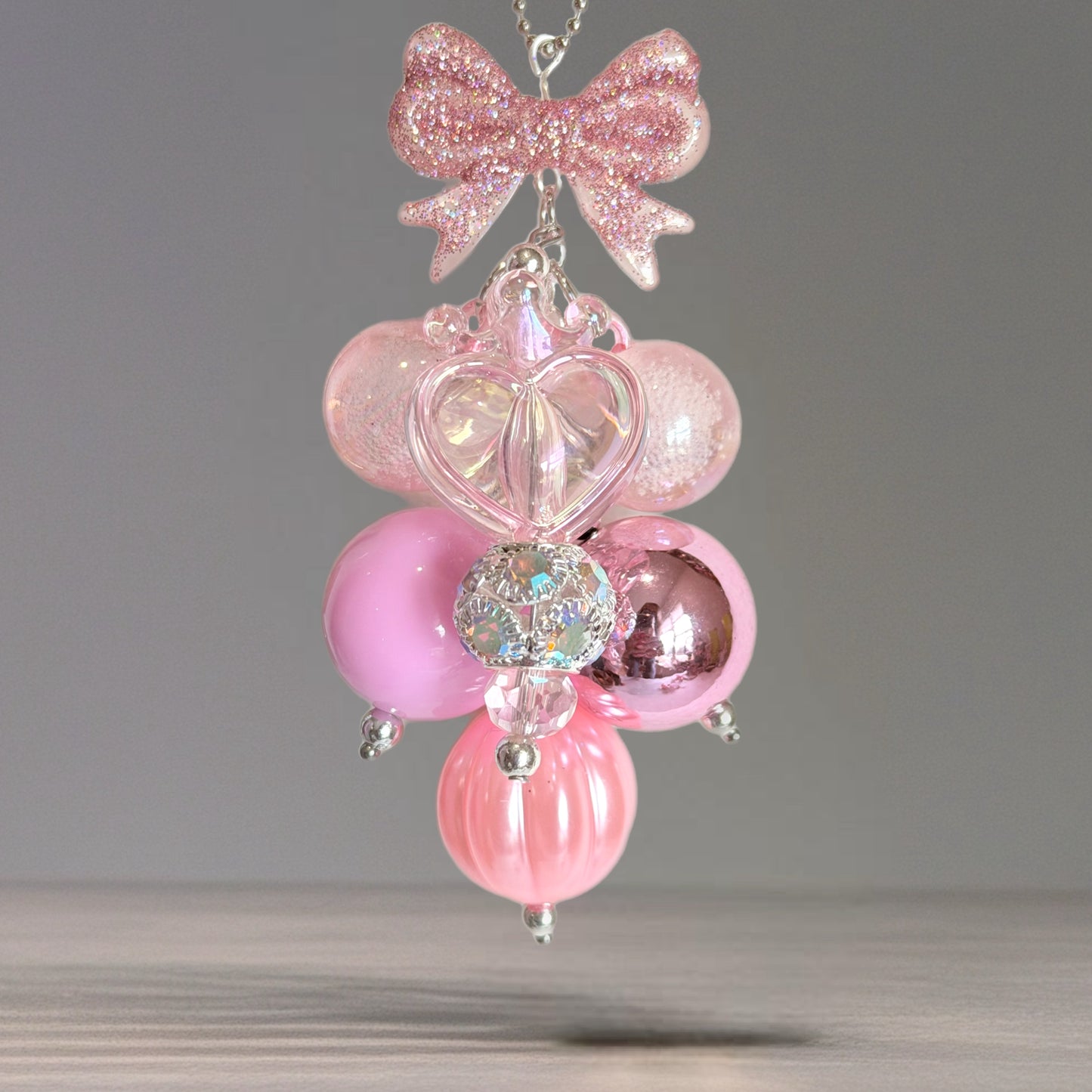 Pretty in Pink Mini Bauble Charm - Tumbler Handle Charm