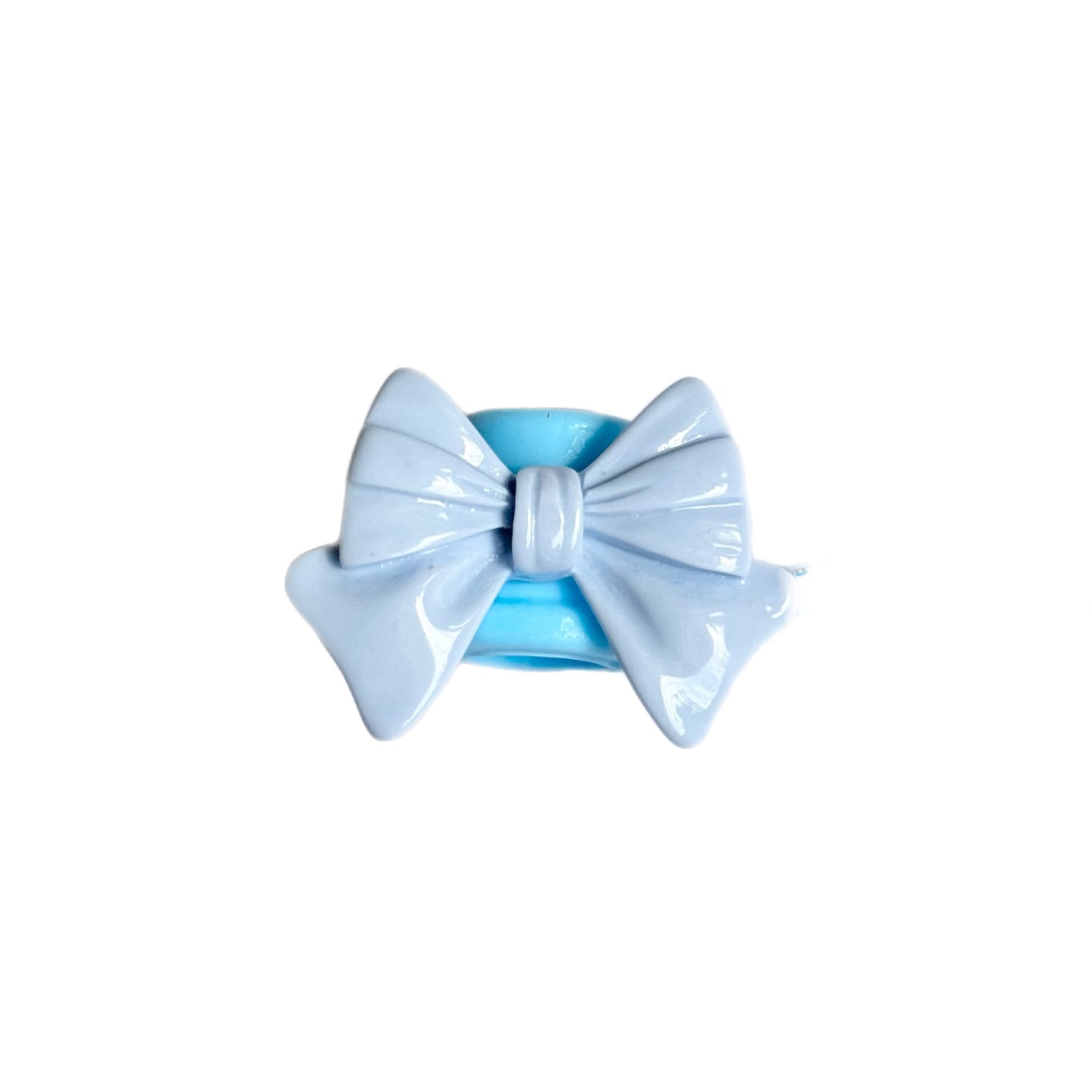 Girly Bow Straw Topper