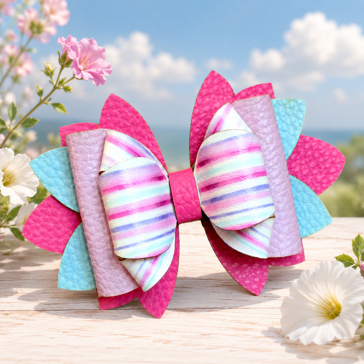 Pink Horizon VersaBow™ Universal Tumbler Bow