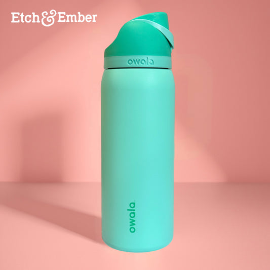 Owala FreeSip Stainless Steel Water Bottle 32oz- Freeze The Day