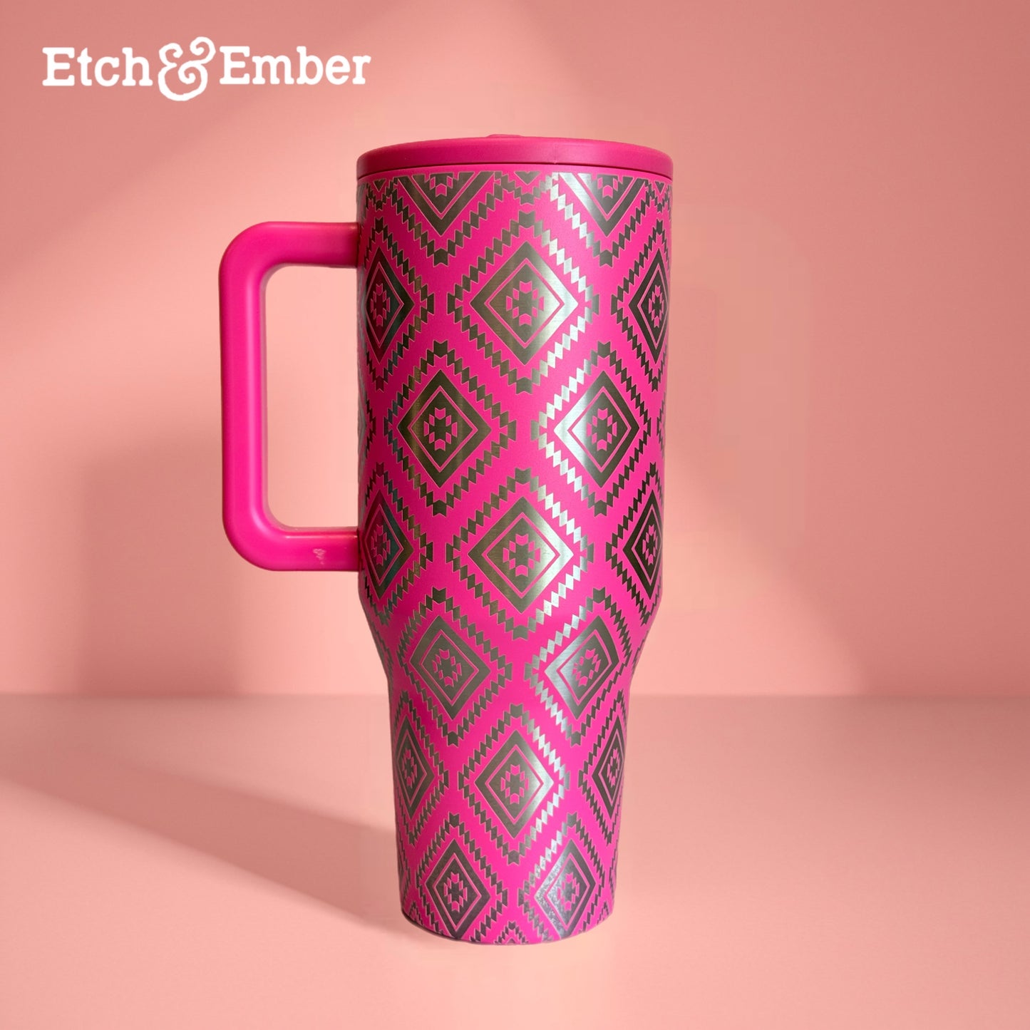 HydroJug Traveler- Neon Magenta Aztec