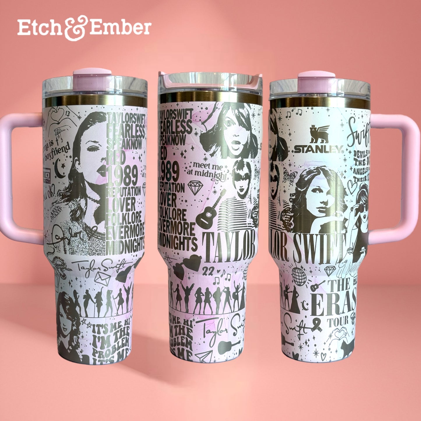 Stanley Swiftie Engraved Tumbler-