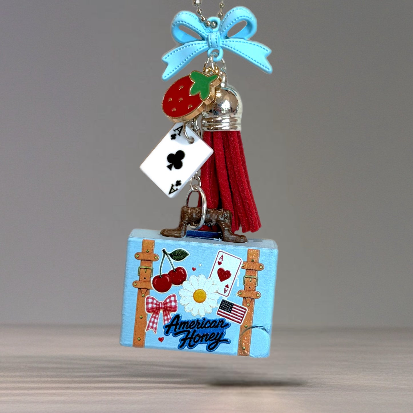 Lucky Getaway Charm Light Blue - Tumbler Handle Charm